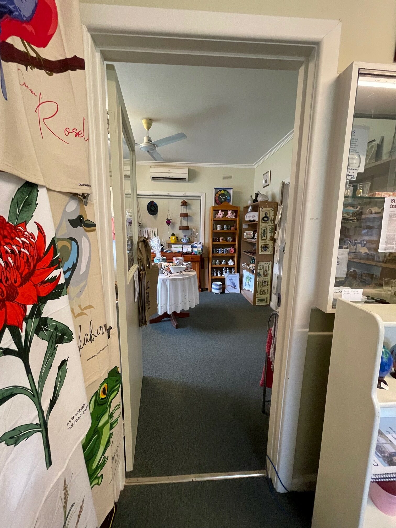 Doorway inside the Chitlern Visitor Information Centre.