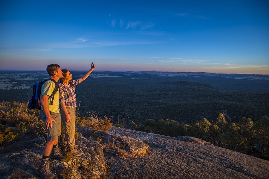 Chiltern Mt Pilot Lookout Selfie View Sunset Sunrise