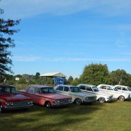 Classic cars on display